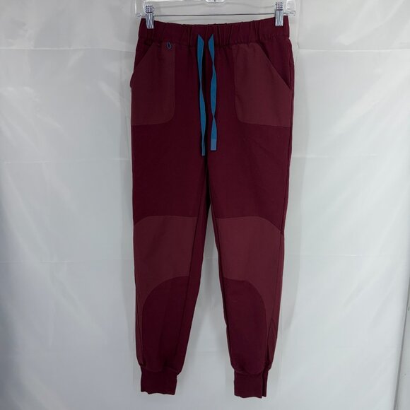 Figs Women XXS Disney Scrub Set Rafaela Top Jogger Pant Burgundy Nurse Doctor - Picture 8 of 15